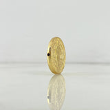 Herraje San Benito 1.55gr / 2cm / Tambor Oro Amarillo 18K