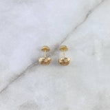Topos Media Bola 8mm 0.95gr Diamantada Oro Amarillo