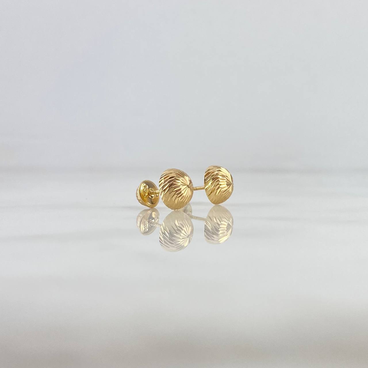 Topos Media Bola 8mm 0.95gr Diamantada Oro Amarillo