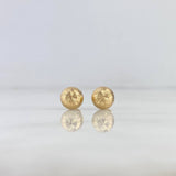 Topos Media Bola 8mm 0.95gr Diamantada Oro Amarillo