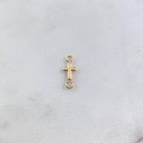 Herraje Cruz 0.2gr / 1.4cm / Oro Amarillo