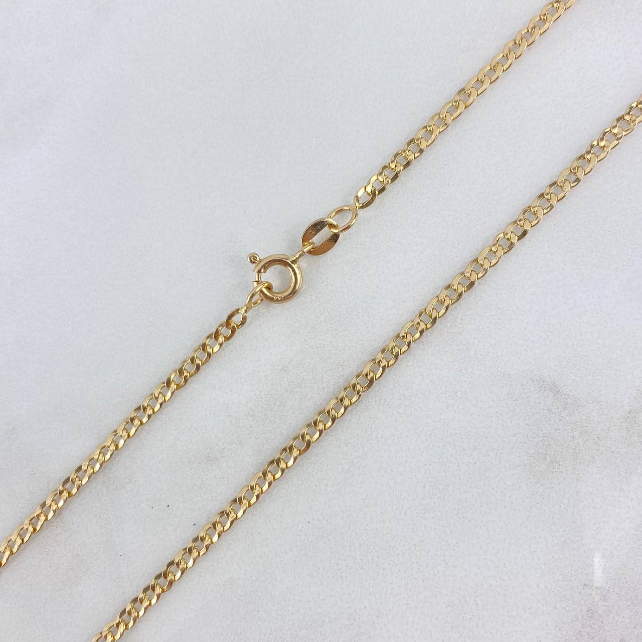 Cadena Cubana 4gr / 60cm / 2.5mm Oro Amarillo +0