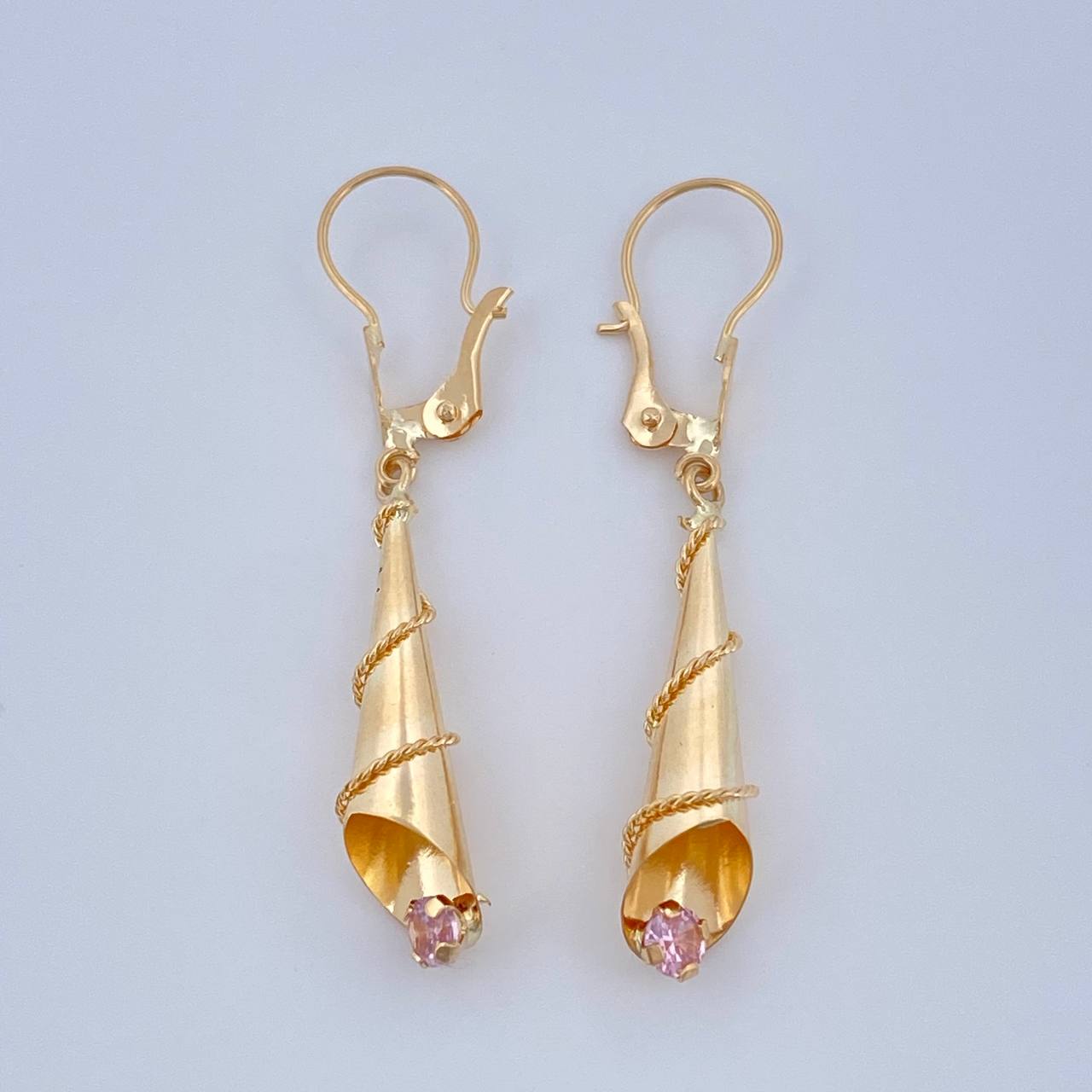 Candongas Lagrima 1.75gr / 4cm / Oro Amarillo 18K %