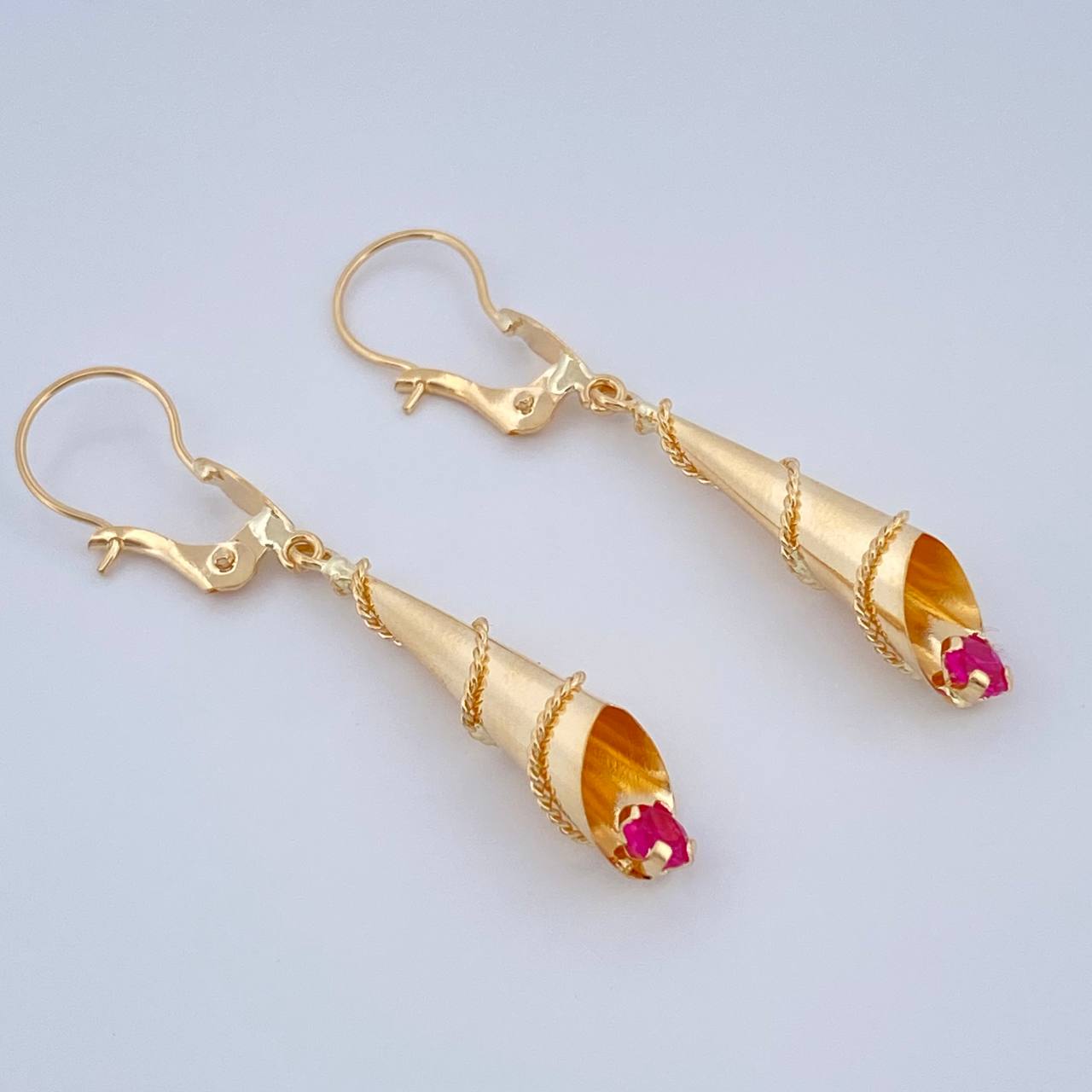 Candongas Lagrima 1.7gr / 4cm / Oro Amarillo 18K %