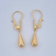 Candongas Lagrima 0.7gr / 2.6cm / Oro Amarillo 18K %
