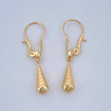 Candongas Lagrima 0.7gr / 2.6cm / Oro Amarillo 18K %