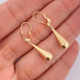 Candongas Lagrima 1.15gr / 4cm / Oro Amarillo 18K %