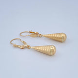 Candongas Lagrima 1.15gr / 4cm / Oro Amarillo 18K &