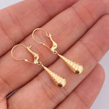 Candongas Lagrima 1.05gr / 3.3cm / Oro Amarillo 18K %