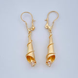 Candongas Lagrima 1.7gr / 4cm / Oro Amarillo 18K &