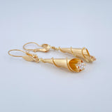 Candongas Lagrima 1.7gr / 4cm / Oro Amarillo 18K %