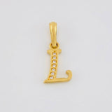 Dije Letra Cursiva L 0.9g / 1.9cm Oro Amarillo 18K