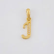 Dije Letra Cursiva J 0.75g / 2cm Oro Amarillo 18K