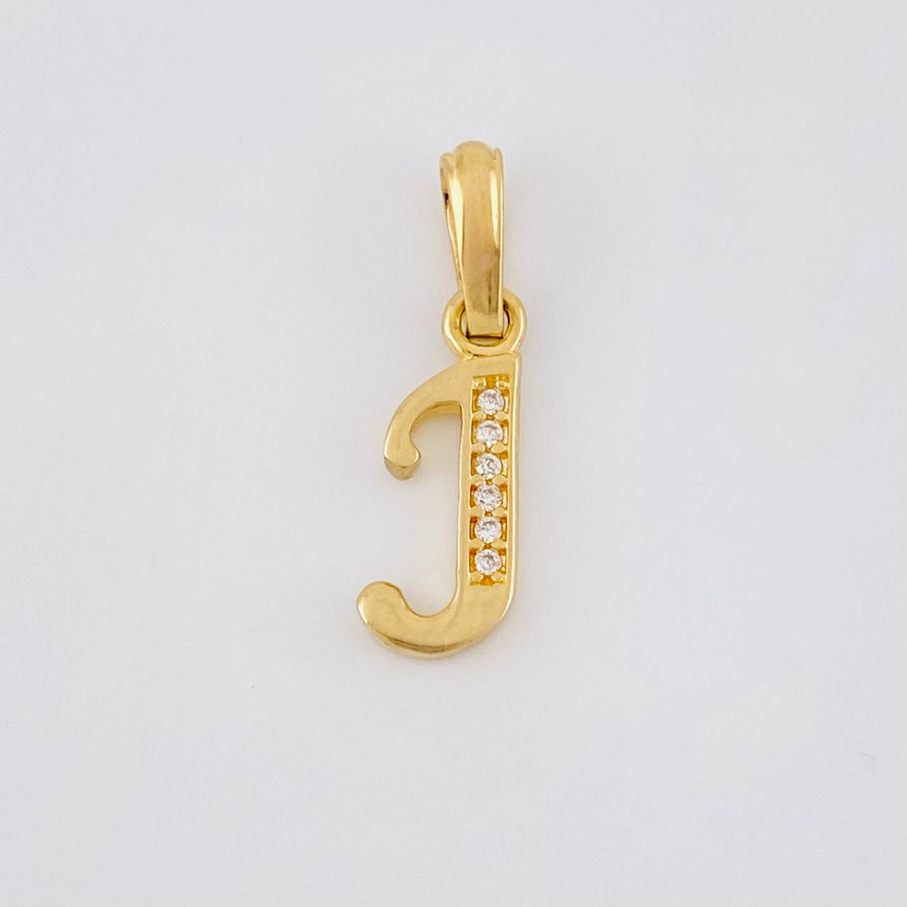 Dije Letra Cursiva J 0.85g / 2cm Oro Amarillo 18K