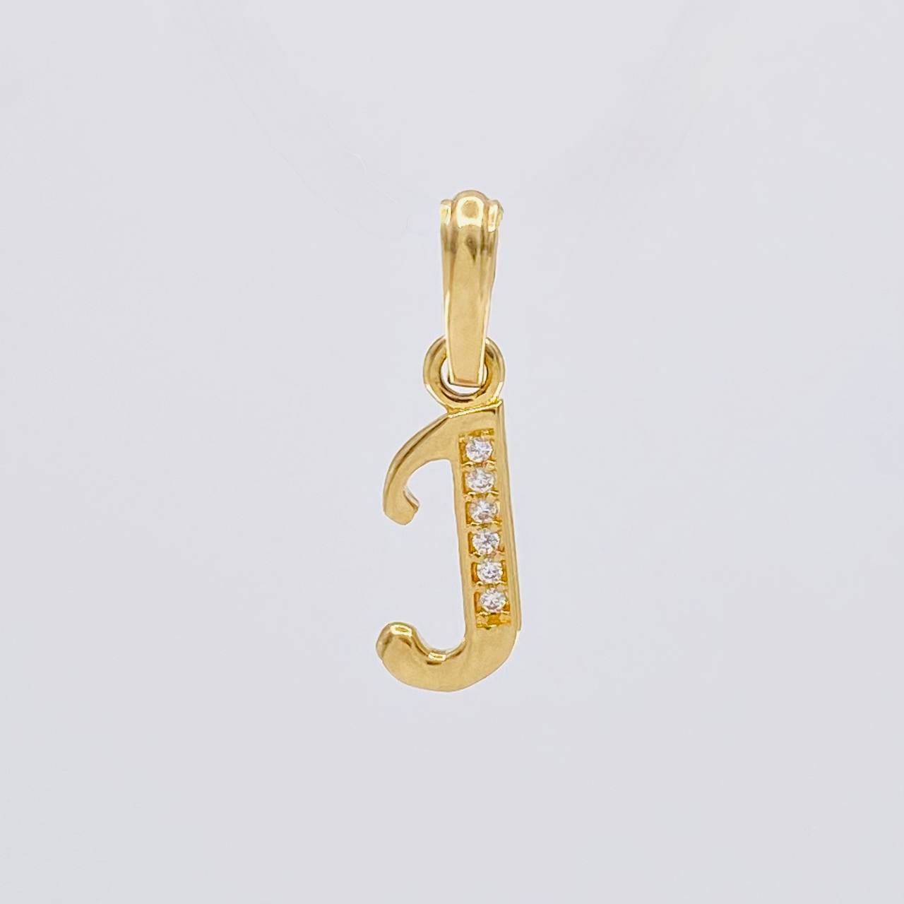 Dije Letra Cursiva J 0.75g / 2cm Oro Amarillo 18K