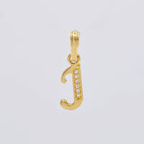 Dije Letra Cursiva J 0.75g / 2cm Oro Amarillo 18K