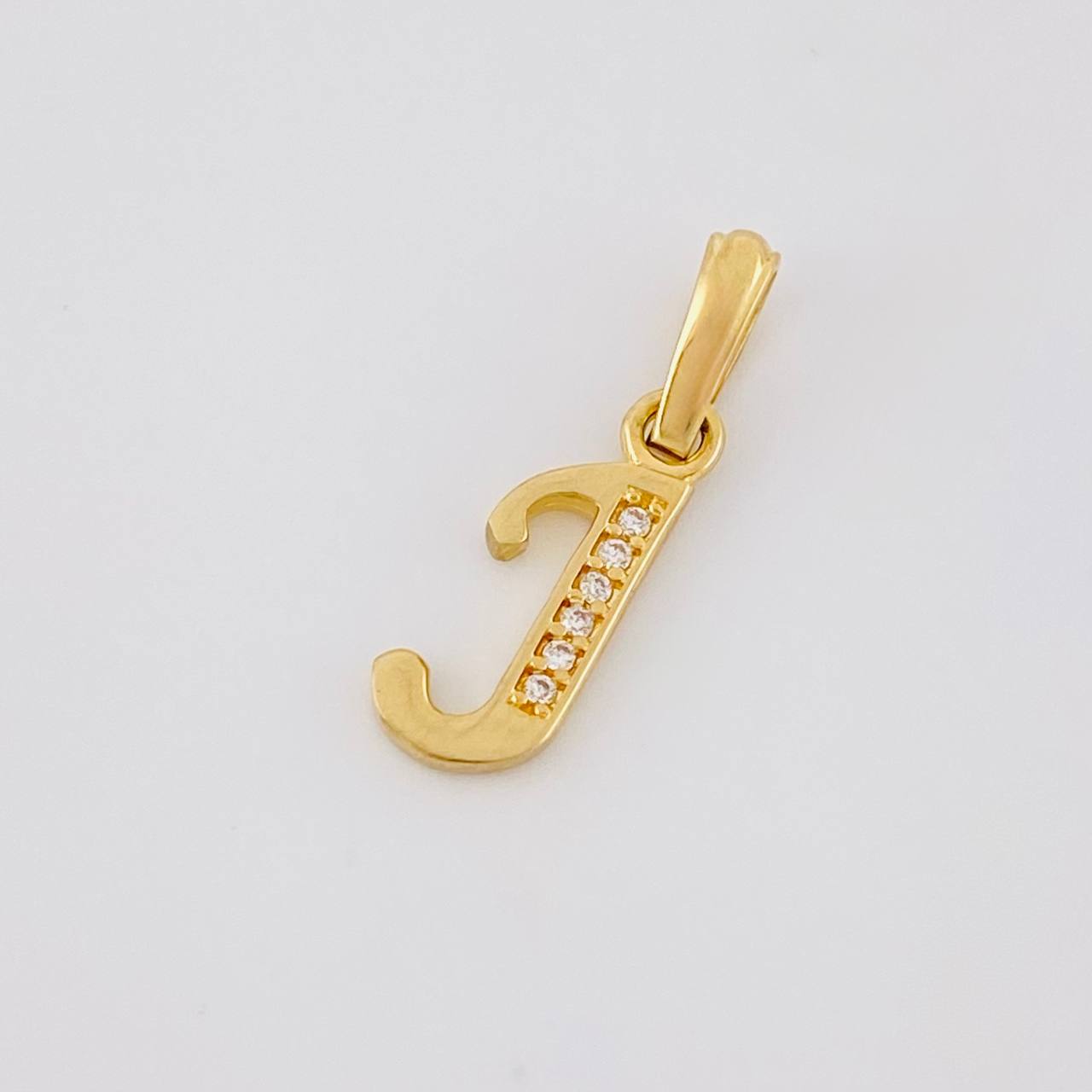 Dije Letra Cursiva J 0.85g / 2cm Oro Amarillo 18K