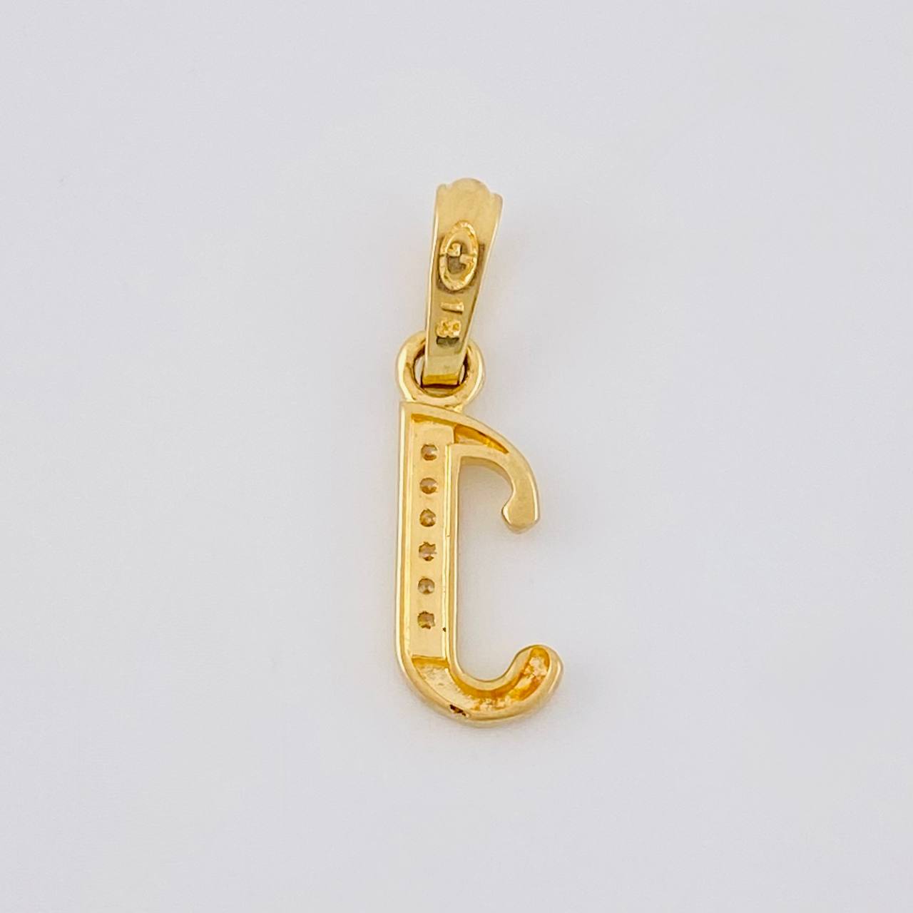 Dije Letra Cursiva J 0.75g / 2cm Oro Amarillo 18K