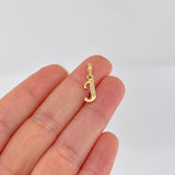Dije Letra Cursiva J 0.75g / 2cm Oro Amarillo 18K