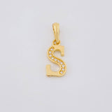 Dije Letra Cursiva S 0.95g / 2cm Oro Amarillo 18K