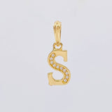 Dije Letra Cursiva S 0.95g / 2cm Oro Amarillo 18K