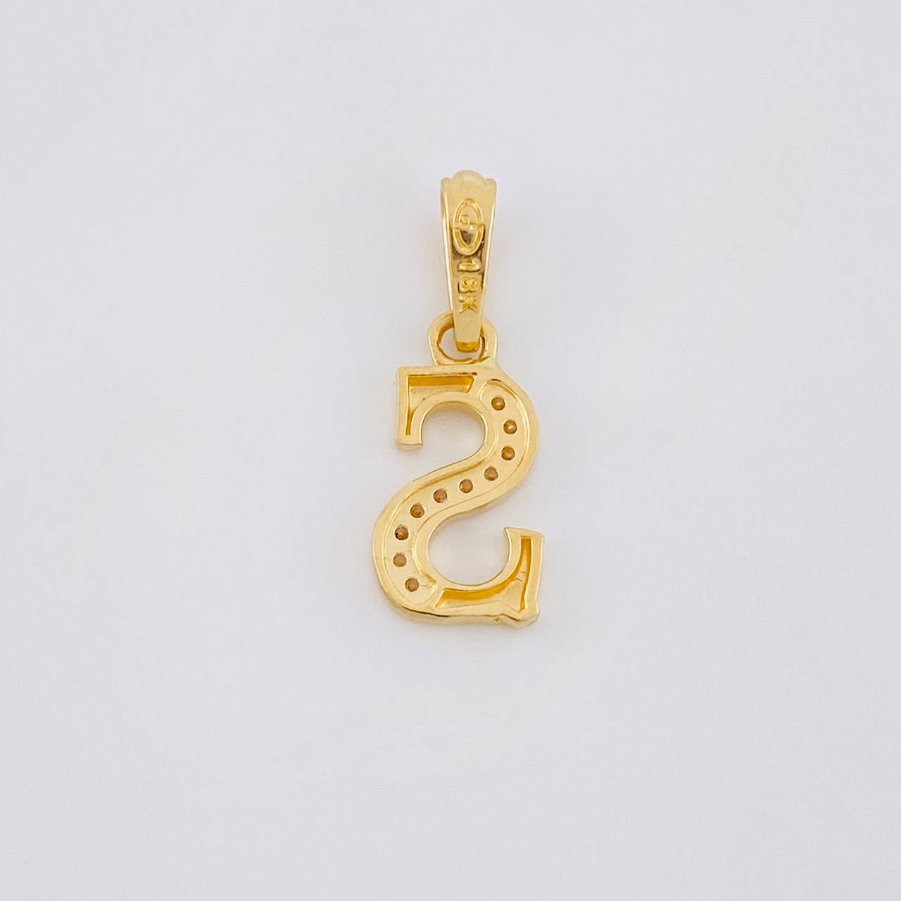 Dije Letra Cursiva S 1.05g / 2cm Oro Amarillo 18K