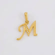 Dije Letra Cursiva M 1.35g / 2.1cm Oro Amarillo 18K