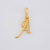 Dije Letra Cursiva a 1g / 2.3cm Oro Amarillo 18K