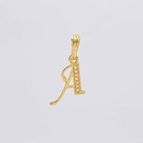 Dije Letra Cursiva a 1g / 2.3cm Oro Amarillo 18K