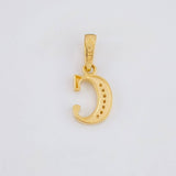 Dije Letra Cursiva C 0.95g / 1.8cm Oro Amarillo 18K