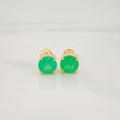 Topos Cuatro Garras Esmeraldas 2.20Qts 1.9 g / 6.65 mm Oro Amarillo 18K