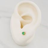 Topos Cuatro Garras Esmeraldas 30Pts 0.75 g / 3.3 mm Oro Amarillo 18K