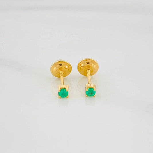 Topos Punto Esmeralda 0.7Pts 0.55 g / 1.8 mm Oro Amarillo 18K