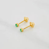 Topos Punto Esmeralda 0.7Pts 0.55 g / 1.8 mm Oro Amarillo 18K