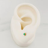 Topos Punto Esmeralda 0.7Pts 0.55 g / 1.8 mm Oro Amarillo 18K