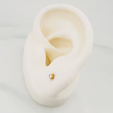 Topos Cuatro Garras Diamantes 10Pts 0.5 g / 2.33 mm Oro Amarillo 18K