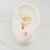 Topos Cuatro Garras Diamantes 52Pts 0.95 g / 3.95 mm Oro Amarillo 18K