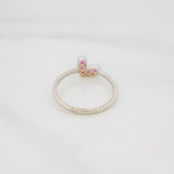 Anillo Corazon Rubies 20Pts 1.4 g / T6 1/2 Plata 925