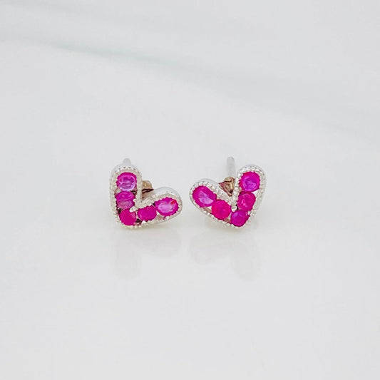 Topos Corazon Rubies 40Pts 1.1 g / 4 mm Plata 925