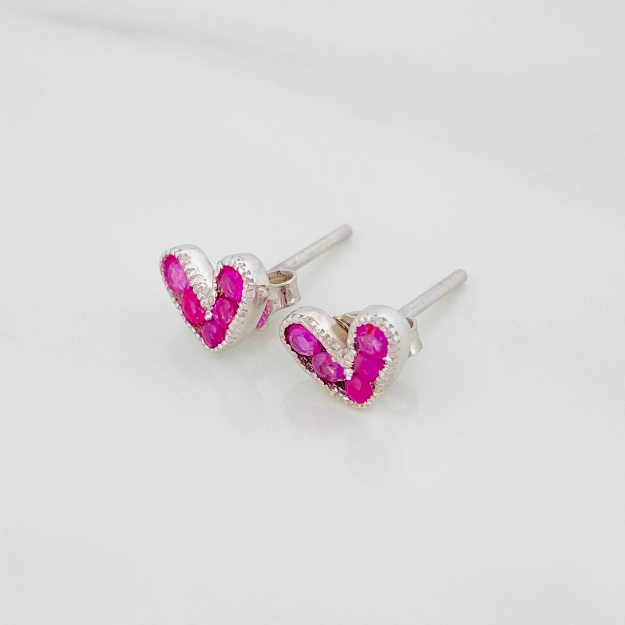Topos Corazon Rubies 40Pts 1.1 g / 4 mm Plata 925