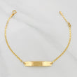 Pulso Escalera Placa Rectangular 1.85 g / 17.03 cm / 2 mm Oro Amarillo 18K