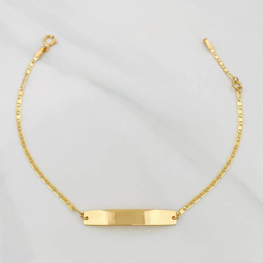 Pulso Escalera Plana 1.45 g / 17.3 cm / 0.4 mm Oro Amarillo 18K