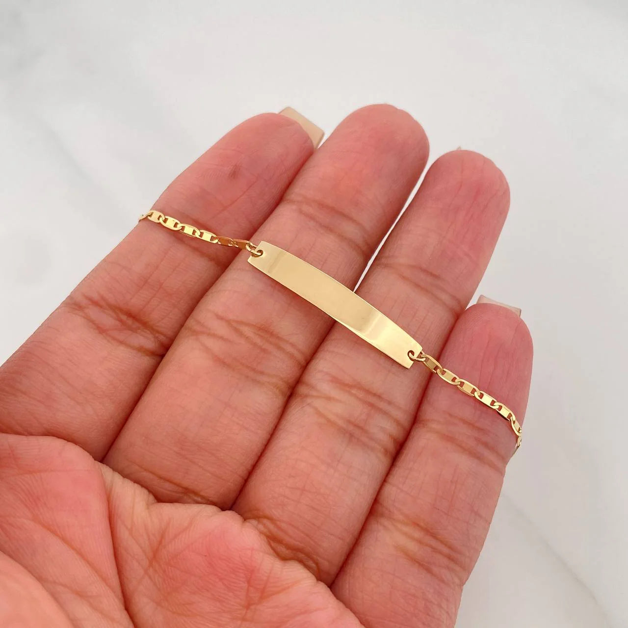 Pulso Escalera Plana 1.45 g / 17.3 cm / 0.4 mm Oro Amarillo 18K