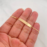 Pulso Escalera Plana 1.45 g / 17.3 cm / 0.4 mm Oro Amarillo 18K