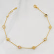 Pulso Aro Seguido Trebol 3.15 g / 21 cm / 0.6 mm Oro Amarillo 18K