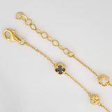 Pulso Aro Seguido Trebol 3.15 g / 21 cm / 0.6 mm Oro Amarillo 18K