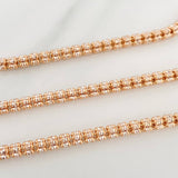 Cadena Ice 37.35 g / 71 cm / 3.45 mm Tres Oros 18K