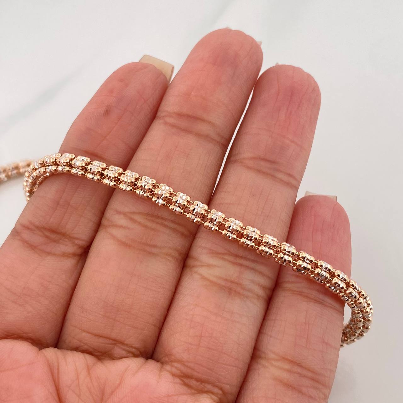 Cadena Ice 37.35 g / 71 cm / 3.45 mm Tres Oros 18K