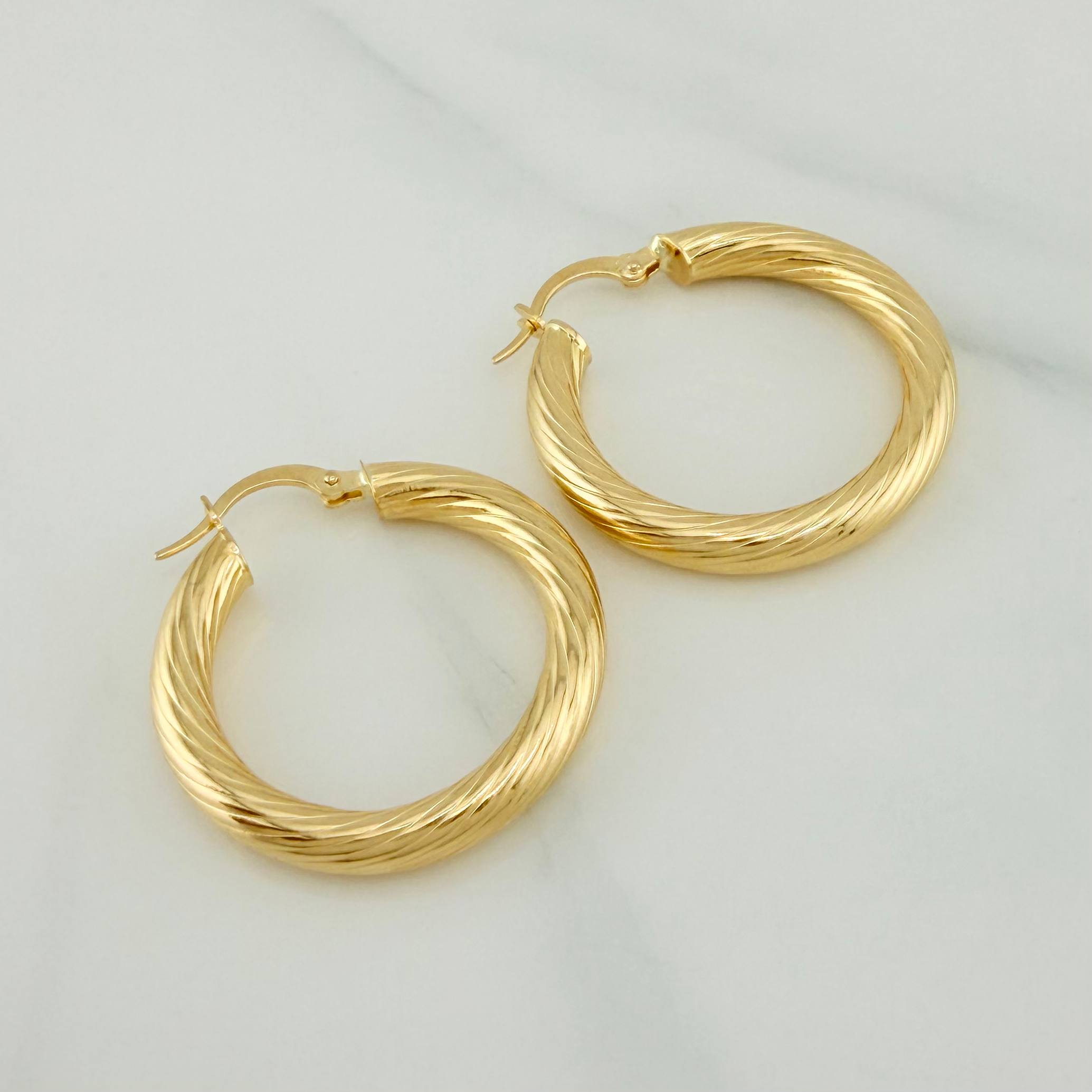 Candongas Sofi 5.45 g / 3 cm Oro Amarillo 18K