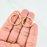 Candongas Celestine 1.55 g / 2.2 cm Oro Amarillo 18K